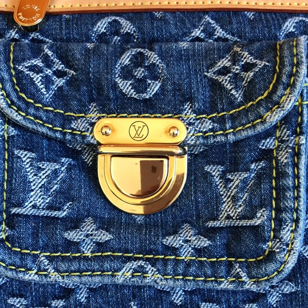 🌸🌸 STUNNING 🌸🌸 Louis Vuitton Denim Neo Speedy - Picture 4 of 16